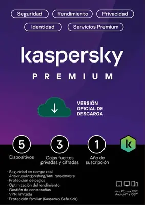 Kaspersky Premium Para 5 PCs por 1 Año