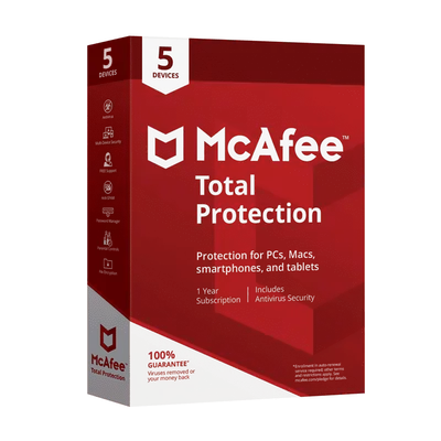 McAfee Total Protection 3 Dispositivos por 1 año